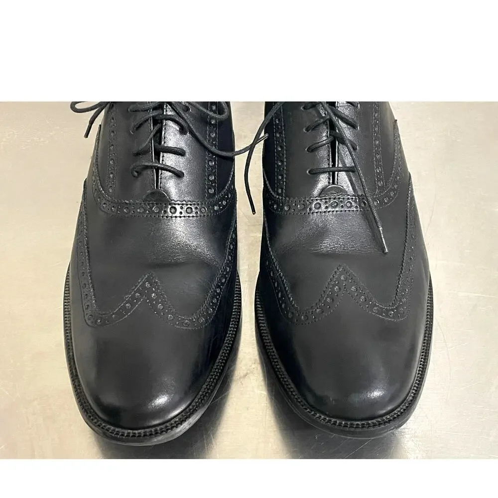 Cole Haan Batlin Oxford Wingtip Black Leather Dress Shoes Men's Sz 13